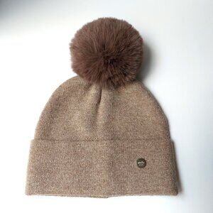 NWOT Women's Norla Canada Alpaca Wool Blend Super Soft Toque Hat with Pom Pom